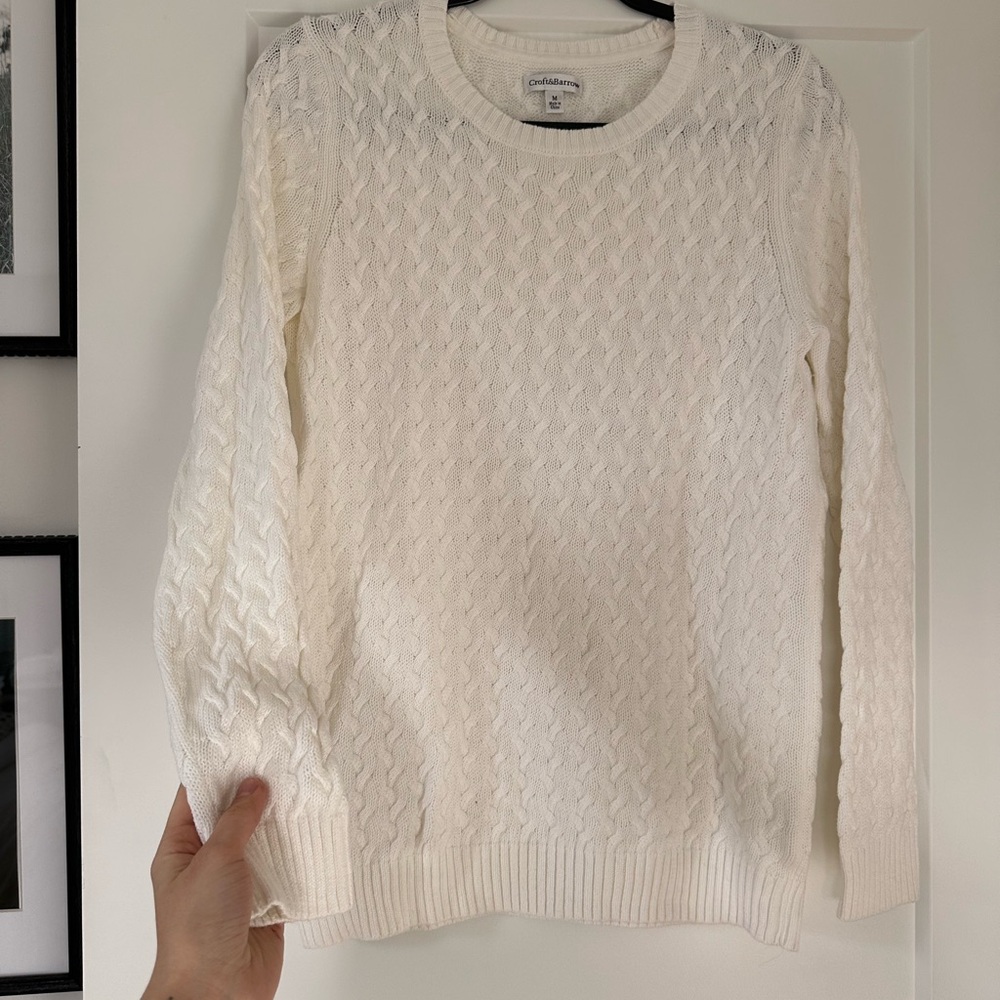 Croft & Barrow Extra Soft Cable Crewneck Sweater - Picture 7 of 9